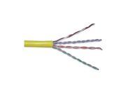 Cable Cat 5e 24 AWG 1000 ft Yellow