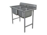 Scullery Sink Double Bowl 16 x 20