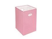 Badger Basket Folding Hamper Storage Bin Pink 00200