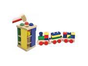 Melissa Doug Stacking Train Pound and Roll Tower
