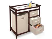 Badger Basket Modern Changing Table w Baskets a Hamper