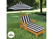 KidKraft Outdoor Wooden Chaise w Umbrella