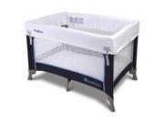 FOUNDATIONS 1456037 Play Yard Crib Blue 3 4 In. Mattress