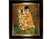 Klimt The Kiss Fullview Oil Painting with Thick Opulent Frame