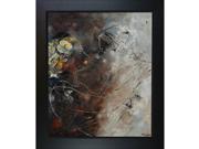 Dancers 67 with New Age Wood Frame Black Finish 24.75 X 28.75 Framed Canvas Art