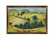 Art Reproduction Oil Painting Fauve Landscape with Rolling Hills with Athenian Gold Frame Antique Gold Finish Eco Friendly 29 X 41 Hand Painted Fram