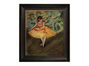 Art Reproduction Oil Painting Degas Paintings Dancer Making Points with Veine D Or Bronze Scoop Bronze and Rich Brown Finish 26.5 X 30.5 Hand Painte