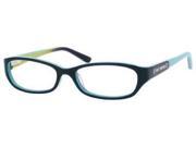 Juicy Couture Juicy 111 Eyeglasses In Color Emerald Blue Crystal 0P54 Size 50 16 130
