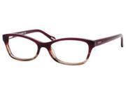 Fossil Corrin Eyeglasses In Color Striated Burgundy Size 52 16 135