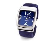 Women s Blue Silver Tone Quartz Bracelet Wristwatch
