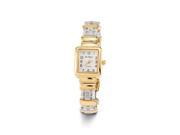 Women s New Gold Tone Clear Plastic Band Bangle Watch