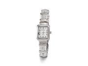 Women s New Silver Tone Clear Plastic Bangle Watch