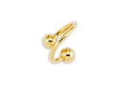 New 14k Yellow Gold 14g Twister Spiral Belly Navel Ring