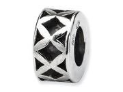 925 Sterling Silver X Security Stopper Spacer Bead