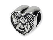 925 Sterling Silver Charm Angel Heart Jewelry Bead