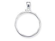 925 Sterling Silver Polished Round Circle Charm Pendant