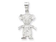 925 Sterling Silver Its A Girl New Baby Charm Pendant