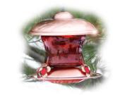 Woodlink Audubon Series Brushed Copper Ruby Glass Feeder