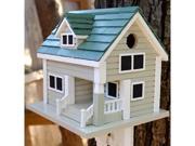 Home Bazaar Bungalow Birdhouse Grey with Green Roof HB 2040