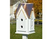 Heartwood Victorian Mansion Birdhouse Bright Copper Roof