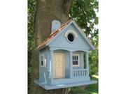 Home Bazaar Pacific Grove Birdhouse Lt. Blue With Yellow HB 9030BS