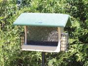 Birds Choice Recycled 7 Quart Hopper Bird Feeder with Suet Cages