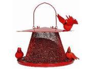 No No Red Cardinal Wire Mesh Bird Feeder