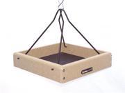 Birds Choice Recycled 10 x 10 Hanging Tray Bird Feeder with Steel Rods