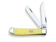 Case 3207 SS Yellow Synthetic Mini Trapper Knife