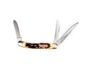 Schrade Uncle Henry Premium Stock 3 Blade Pocket Knife Clam Pack