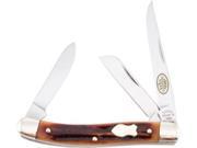Utica KutMaster Catskill Premium3 Blade Stockman Knife 3 9 16 Jigged Bone