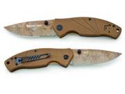 Timberline Knives SOC Coyote Tan Workhorse Combo Edge Pocket Knife