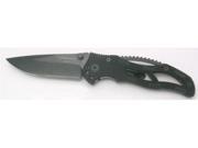 Kutmaster KMKM191 Knives Folder Knife Black Monster Folder 4 5 8 Closed Linerlo