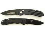Smith Wesson Extreme Ops Pocket Knife with Black Drop Point Blade