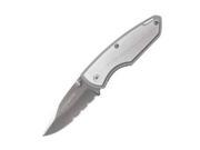 Winchester 2.6in. All Steel Clip Folder Serrated Pocket Knife
