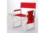 Picnic Plus Directors Sport Chair with Folding Side Table Side Panel Pock