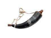 Large Early American Frontier Black Powder Horn 12 inch