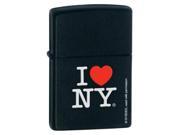 Zippo ZOZO24798 Lighter I Love Ny Black Matte Made In USA