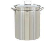 Bayou Classic 44 Quart Stainless Steel Stockpot with Lid