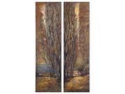 Set of 2 Tree Panel Art Accents