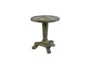 Hidden Treasures Driftwood Round Pedestal Table