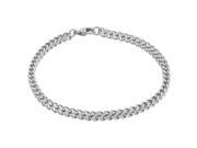 Metro Jewelry Stainless Steel Thin Foxtail Bracelet