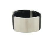 Metro Jewelry Stainless Steel And Leather Bracelet