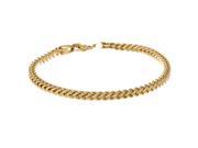 Metro Jewelry Stainless Steel Thin Foxtail Bracelet Whole Gold Ion Plating