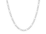 Metro Jewelry 4.0 mm Figaro Chain in Stainless Steel