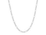 Metro Jewelry 3.0 mm Figaro Chain in Stainless Steel