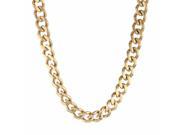 Metro Jewelry Stainless Steel Chunky Necklace Whole Gold Ion Plating