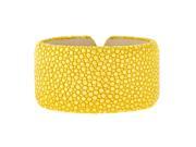 Metro Jewelry Stingray Yellow Wide Cuff Bangle