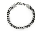 Metro Jewelry Stainless Steel Three Rows Rope Bracelet