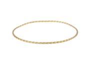 Metro Jewelry Twist Gold Plated Brass Bangle Bracelet